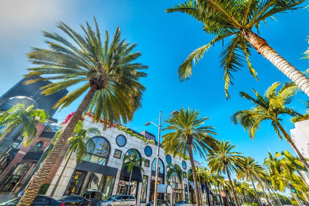 Rodeo,Drive,Under,A,Shining,Sun,,Beverly,Hills.,California,,Usa