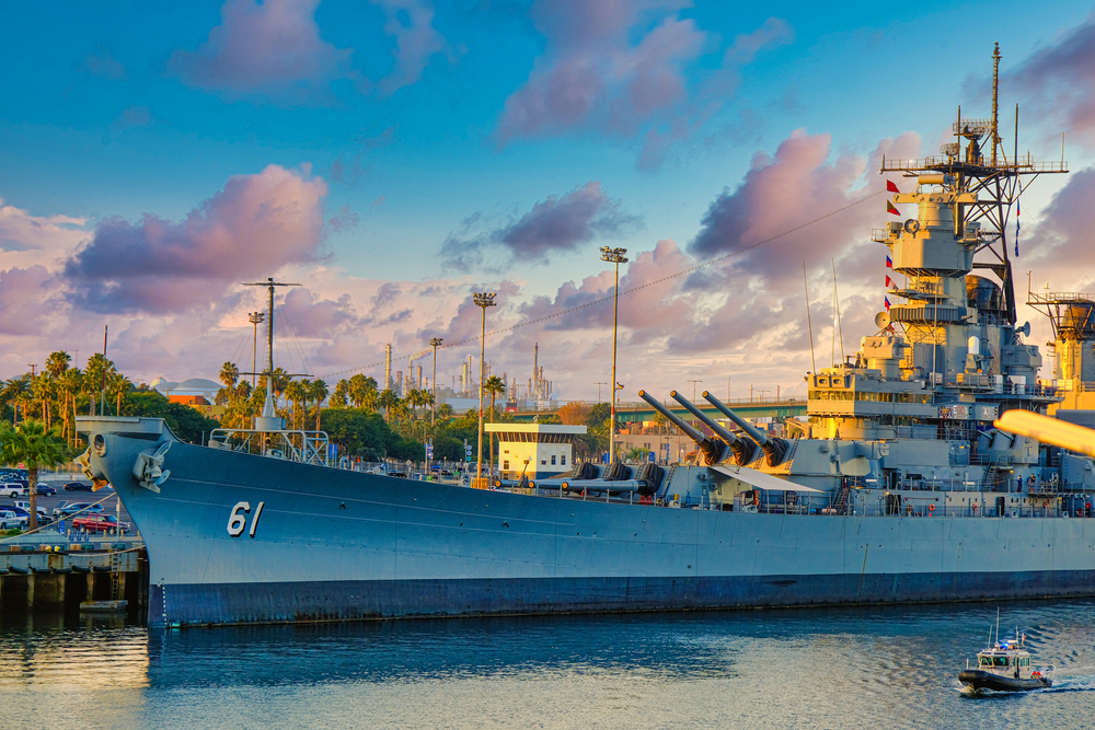 Los,Angeles,,California,-,November,11,,2019:,Uss,Iowa,Is