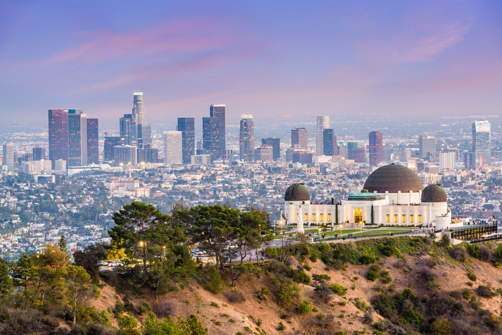 Los,Angeles,,California,,Usa,Downtown,Skyline,From,Griffith,Park.