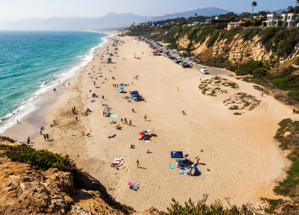 Zuma,Beach,With,Seagulls,-,Zuma,Beach,,Los,Angeles,,La,