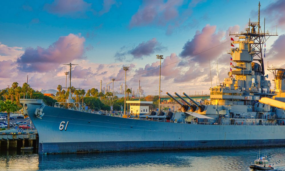 Los,Angeles,,California,-,November,11,,2019:,Uss,Iowa,Is